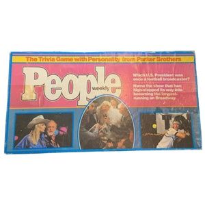 Vintage 1984 Parker Brothers People Weekly Trivia Game Nostalgia